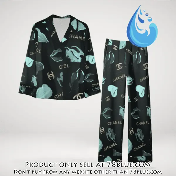 Trending luxury chanel satin pajama set pjs1040 78b2036334
